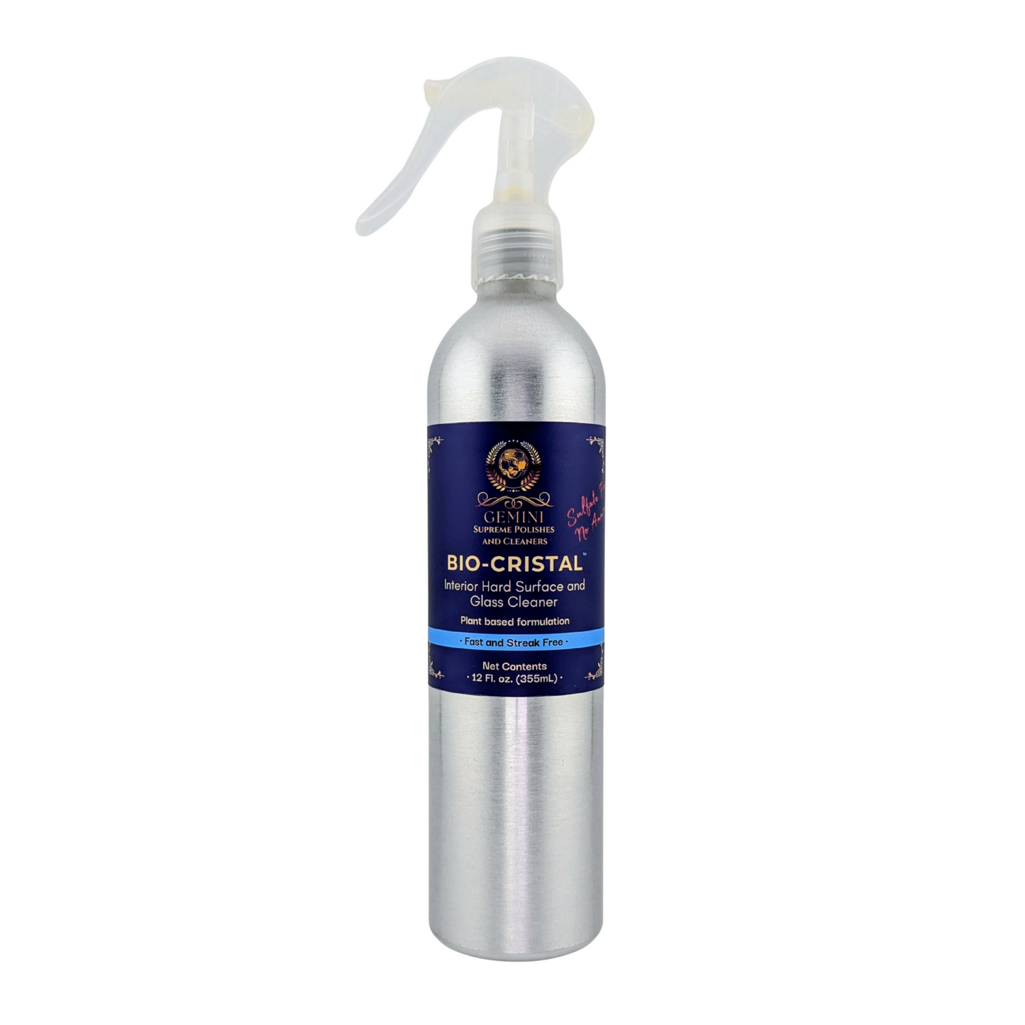 Bio-Cristal Plant Based Hard Surface and Glass Cleaner - 12oz.